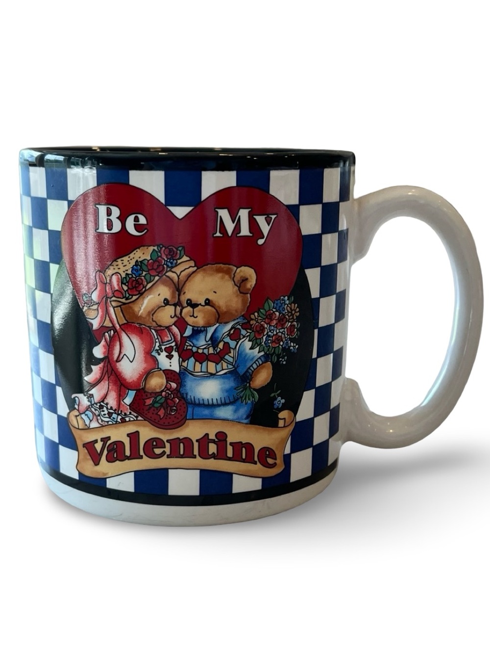 Vintage Valentine’s Day Teddy Bear Mug